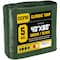 Core Tarps Tarp, 80 ft L x 0.5 mm H x 40 ft W, 5 Mil, Green/Black, Polyethylene CT-503-40X80 - alternate 1